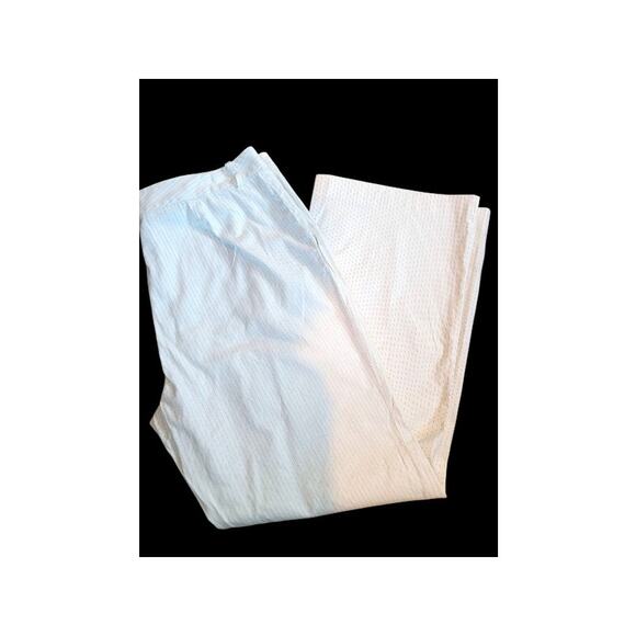 Ralph Lauren Pants Pinstripe Sz 14 Cotton Career White Black - Picture 2 of 13